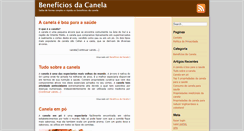 Desktop Screenshot of beneficiosdacanela.com