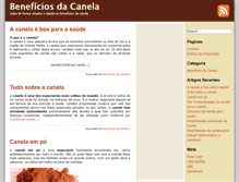 Tablet Screenshot of beneficiosdacanela.com